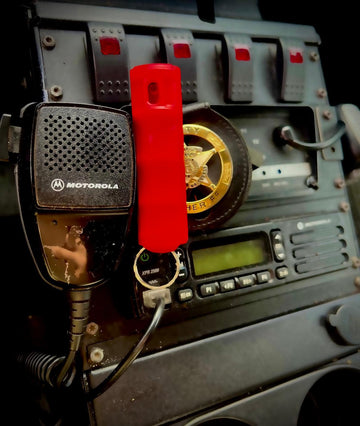 Pepper spray red in color